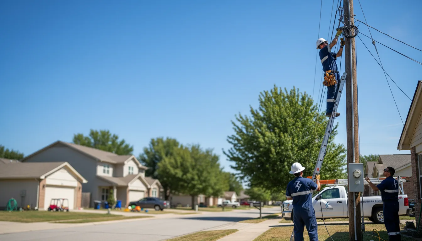Residential electrician providing installation services in Union Church, MS
